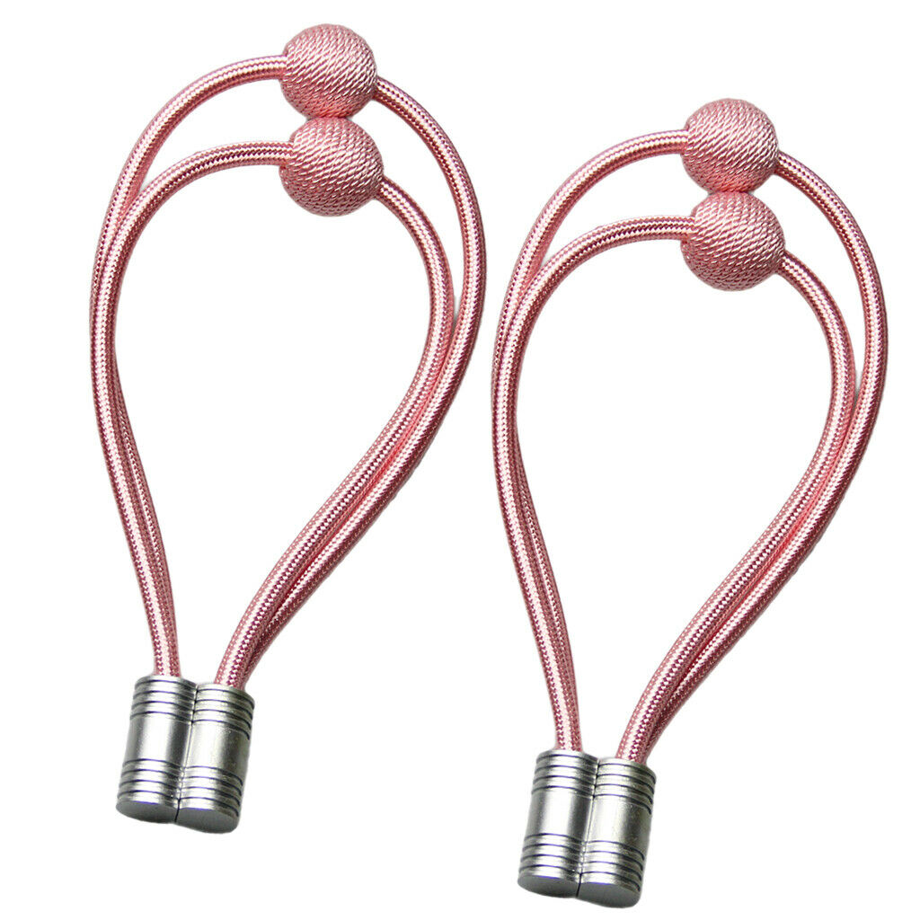 2 Pieces Window Curtain Buckle Tie Back Curtain Holdback Holder Pink