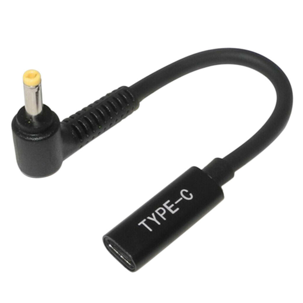 Lots 2 Type-C Female To Elbow Short Line Laptop Adapter For Lenovo Air 12 15