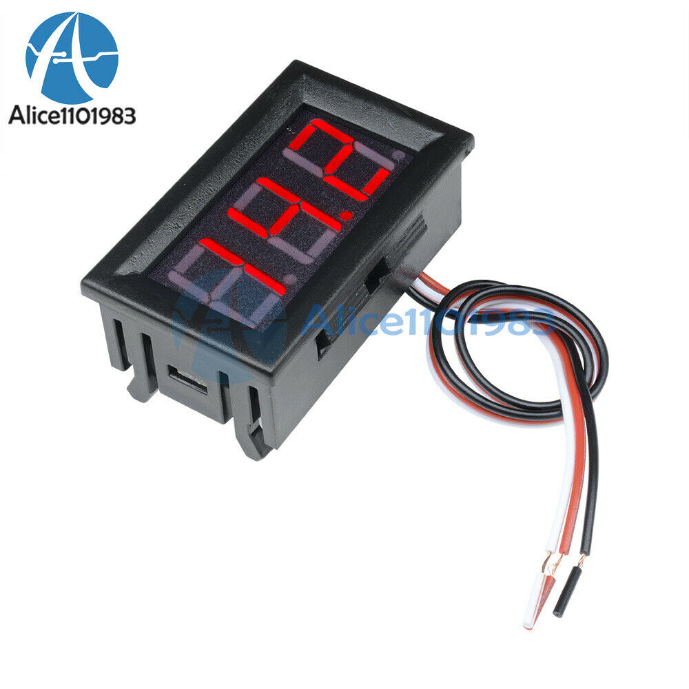 0.56" DC 4.5-30V Red LED Digital Voltmeter Panel Accurate Meter 3 Wire Display