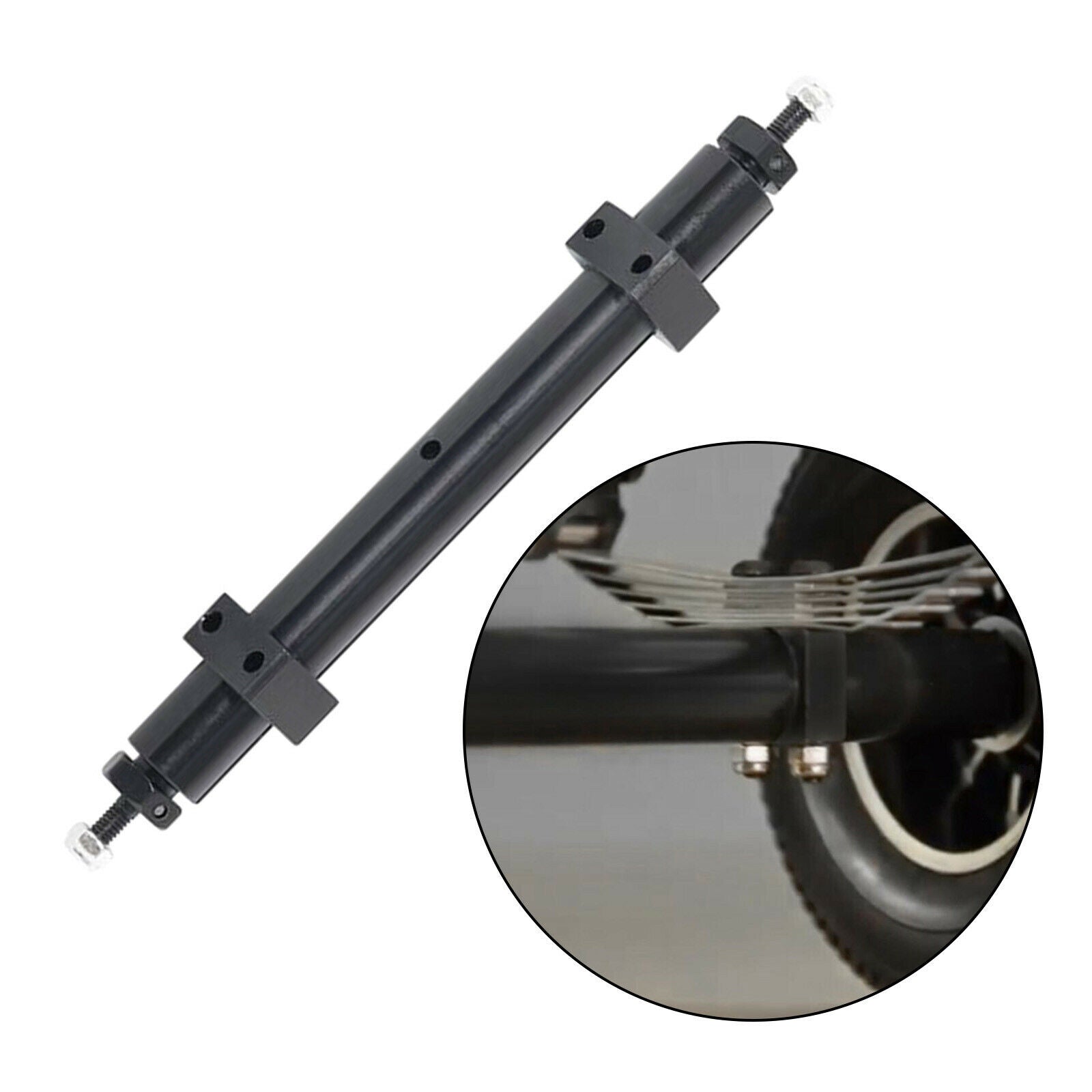 Metal Rear Wheel Axle Fit for Tamiya 1/14 RC Trailer Car Accessories 120mm