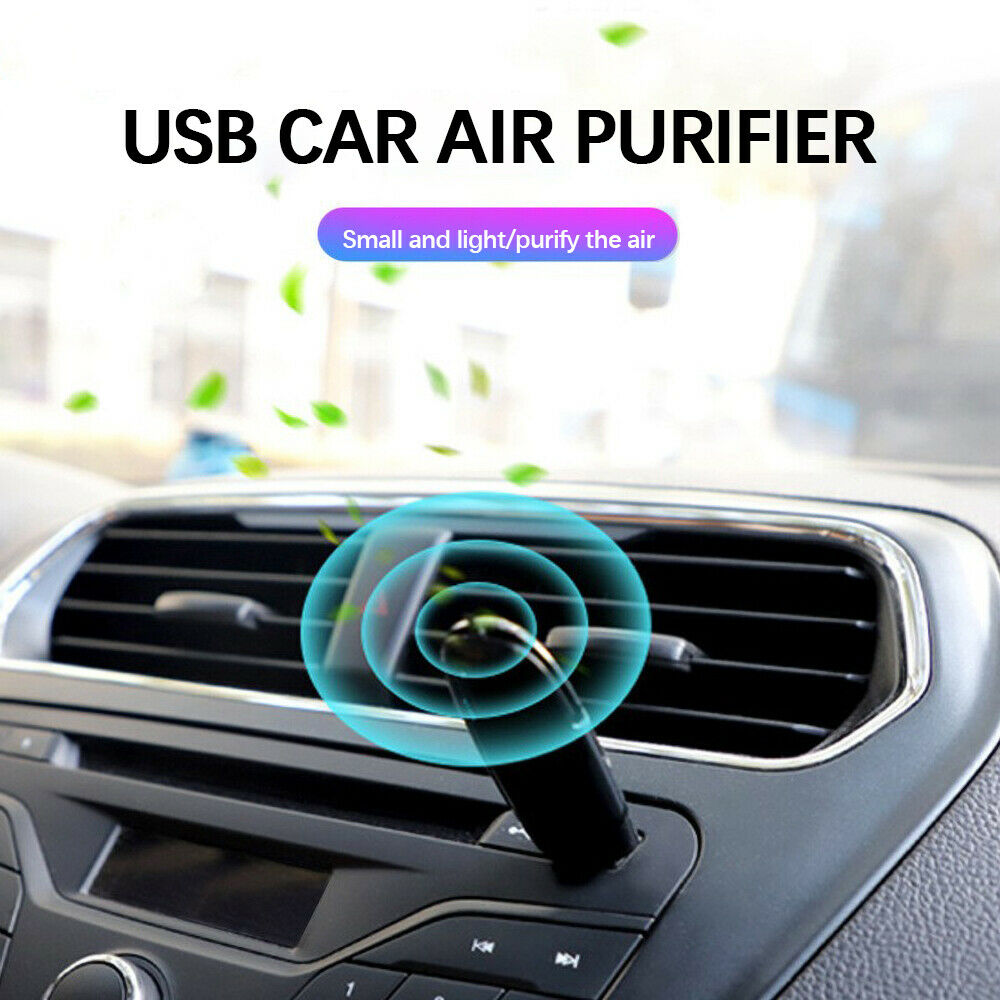 Portable Air Purifiers USB Car Negative Ion Generator Peculiar Smell Eliminator