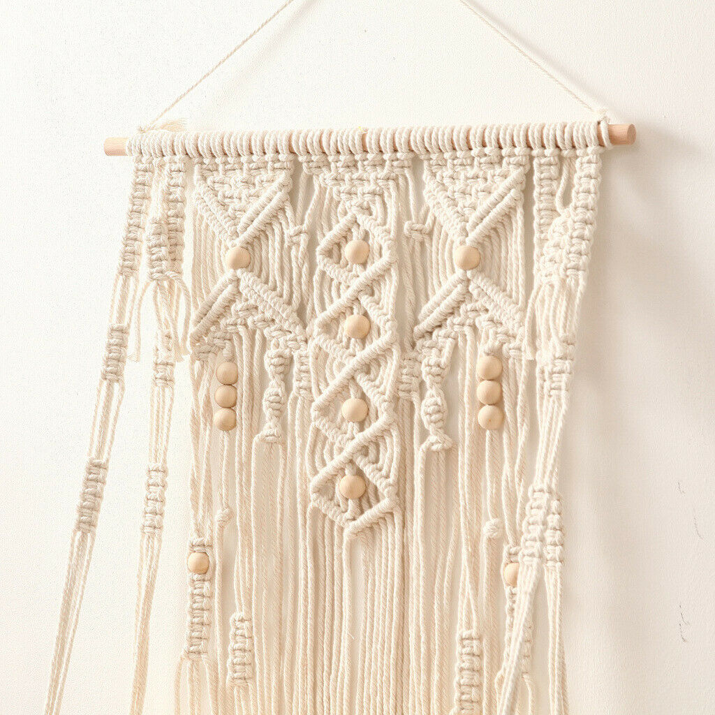Bohemian Tapestry Wall Shelf Magazines Flower Plant Rack Office Ornament