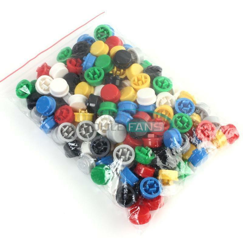 140PCS Round Tactile Button Cap Kits 9.58*5.1mm for 12*12*7.3mm Tact Switch MF