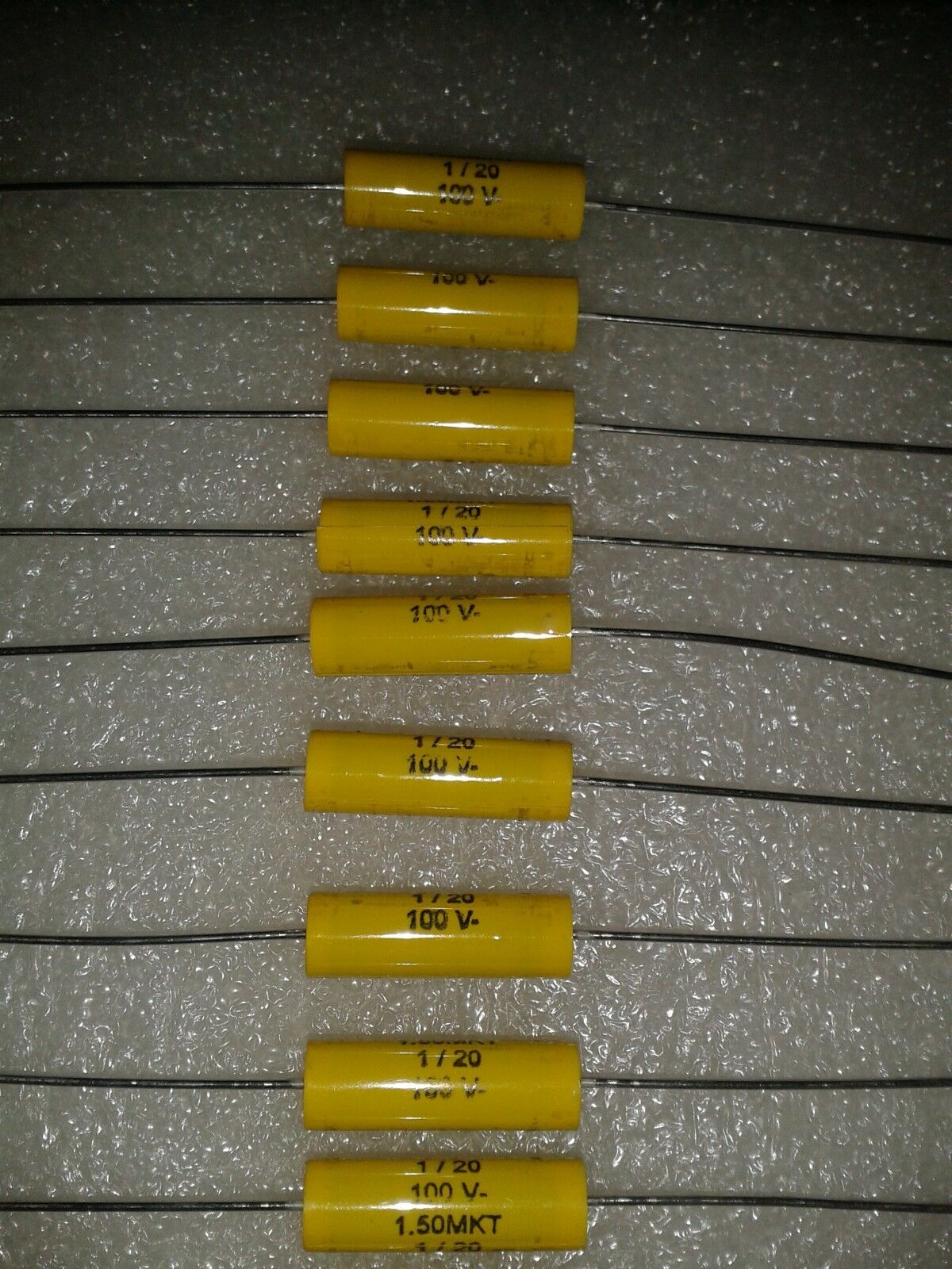 20PCS NOS ARCOTRONICS 1uF 100V HI END AX TUBE AMP AUDIO MKT CAPS FOR AUDIO !