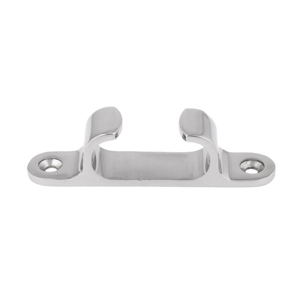 High Polished Stainless Steel 100mm 4" Boat Sailing Deck Line Rope Cleat