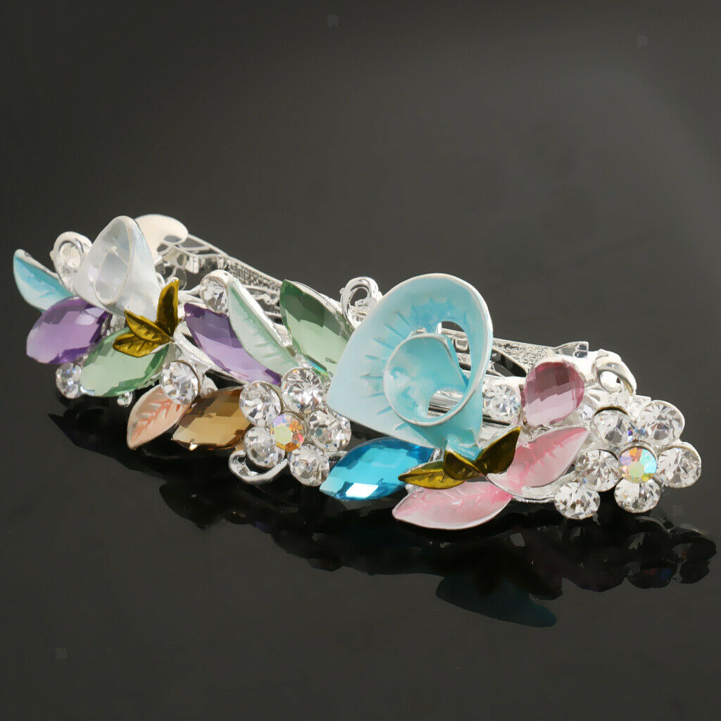 2x Stylish Crystal Hair Clip Hairpin for Thick Hair Womens Hair Jewelry
