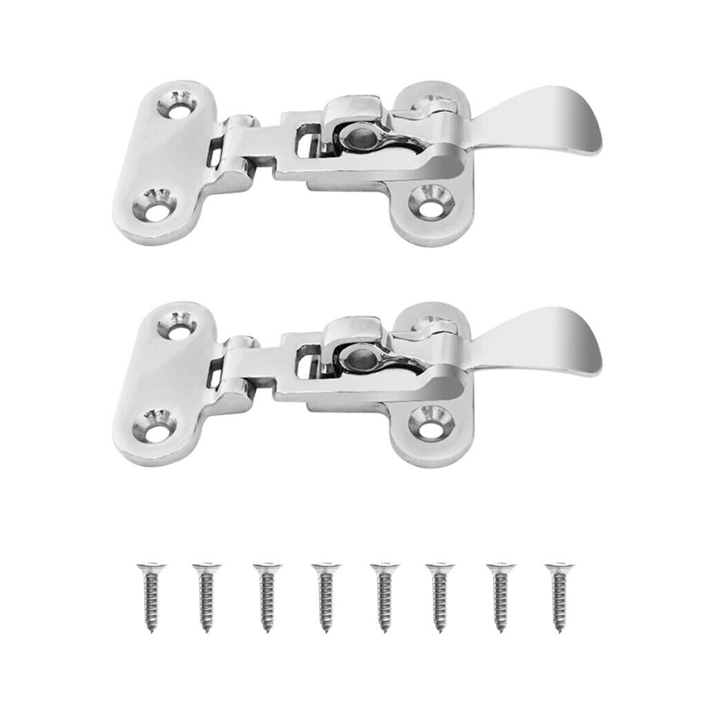 2 Boat Hatch Locker Latch Anti Rattle Locking Clamp For Marine Yacht 4 3