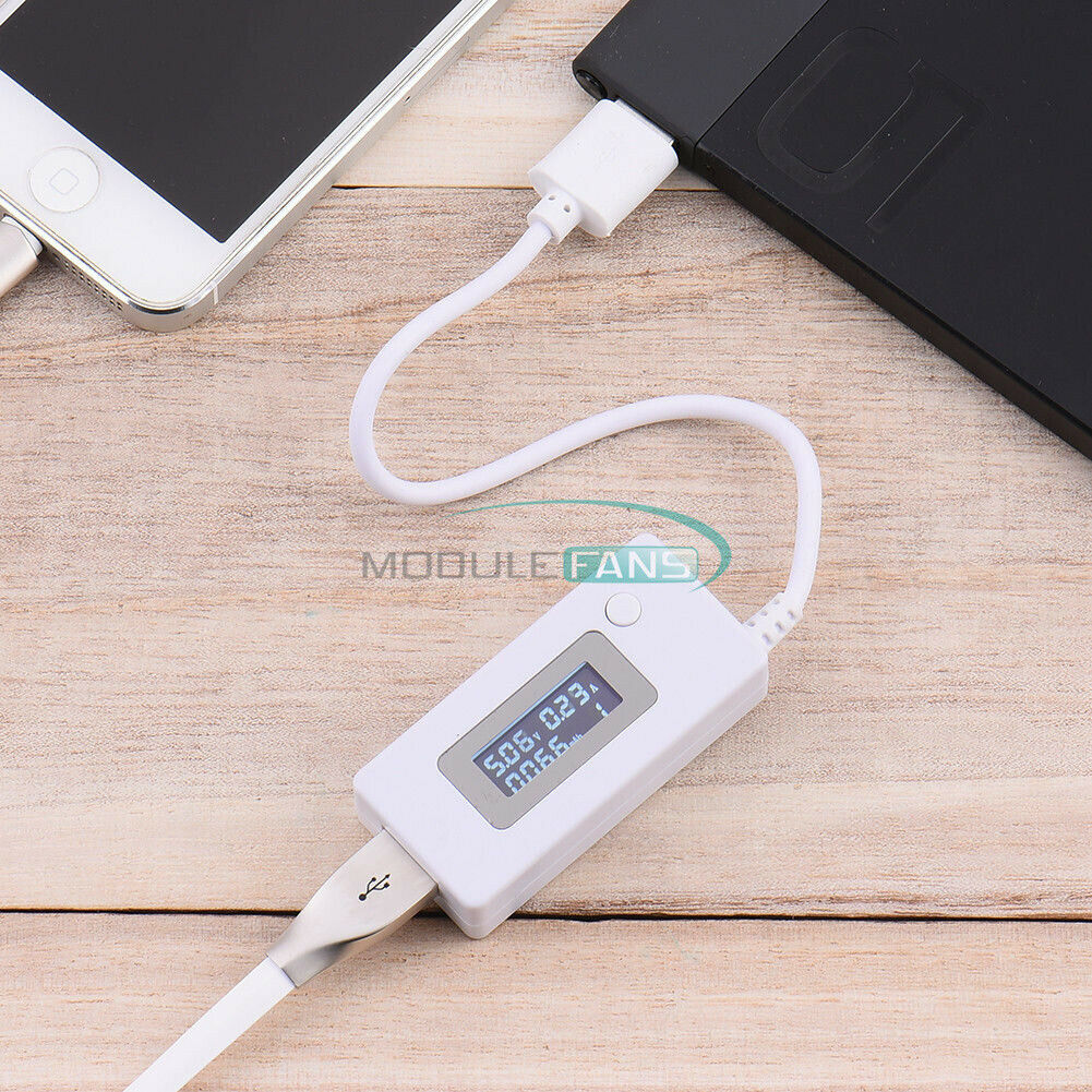 Dual USB Charger Mobile LCD Power Detector Voltage Current Meter Tester Monitor