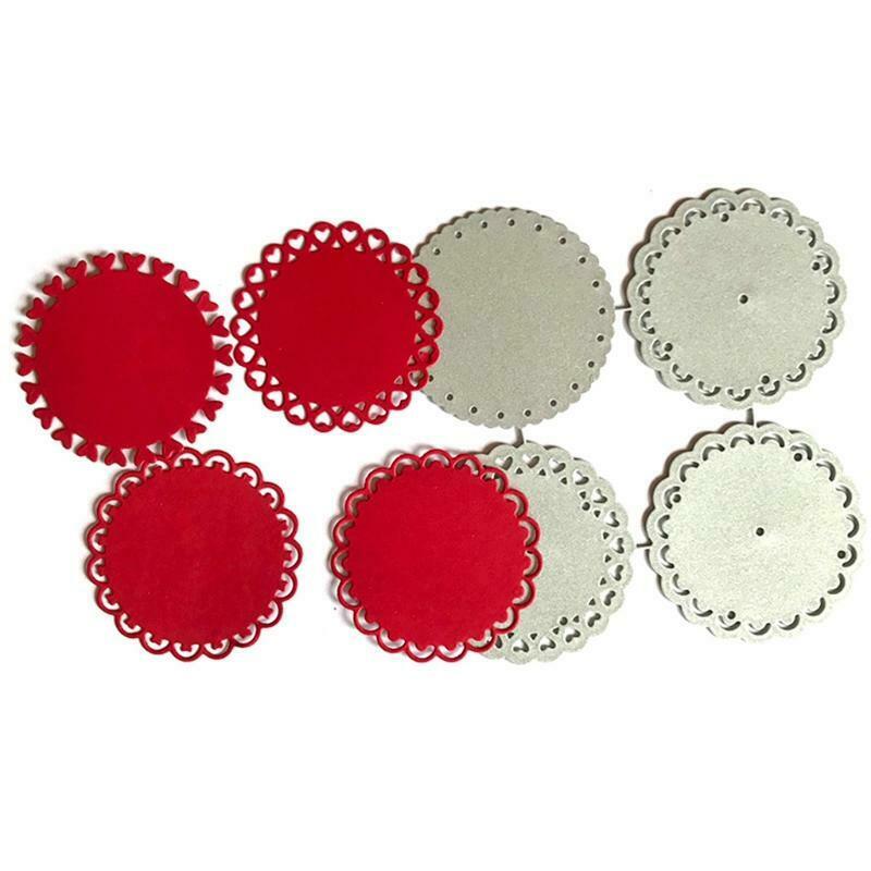 Love Lace Disc 4 Piece Carbon Steel Cutting Dies DIY Scrapbooking Photo Album