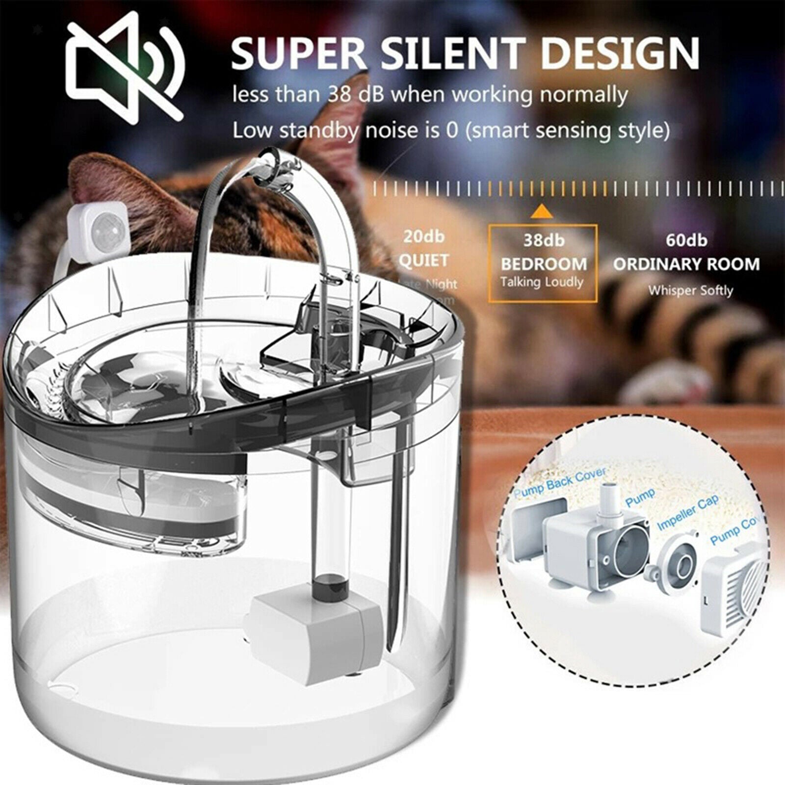 Drinking Fountain Drinkers Cat Water Fountain for Cat Dog Automatic Fountain