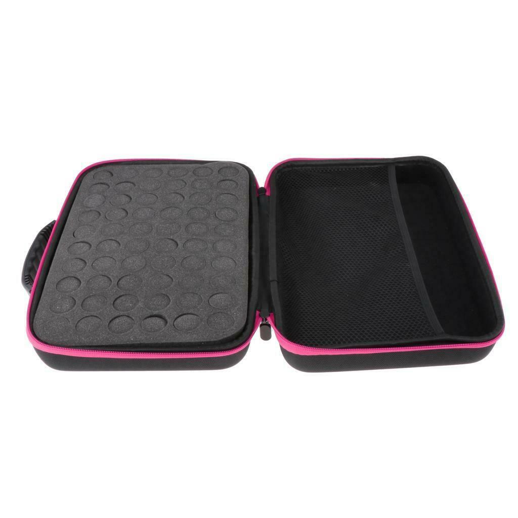 2 Pcs 60 Bottle Essential Oil Carry Case 5ML~15ML Holder Storage Hand Bags
