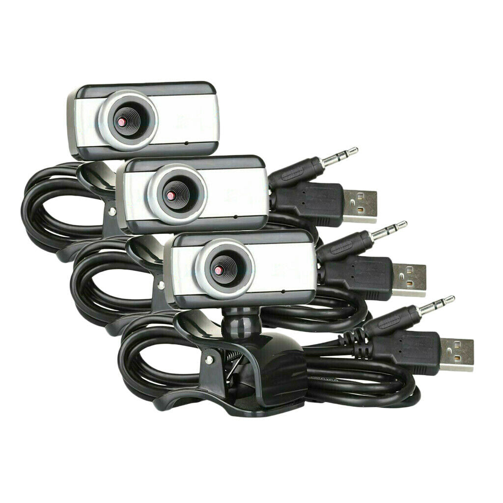 3Pcs New Computer Web Camera Digital USB Webcam Camera For Laptop Desktop