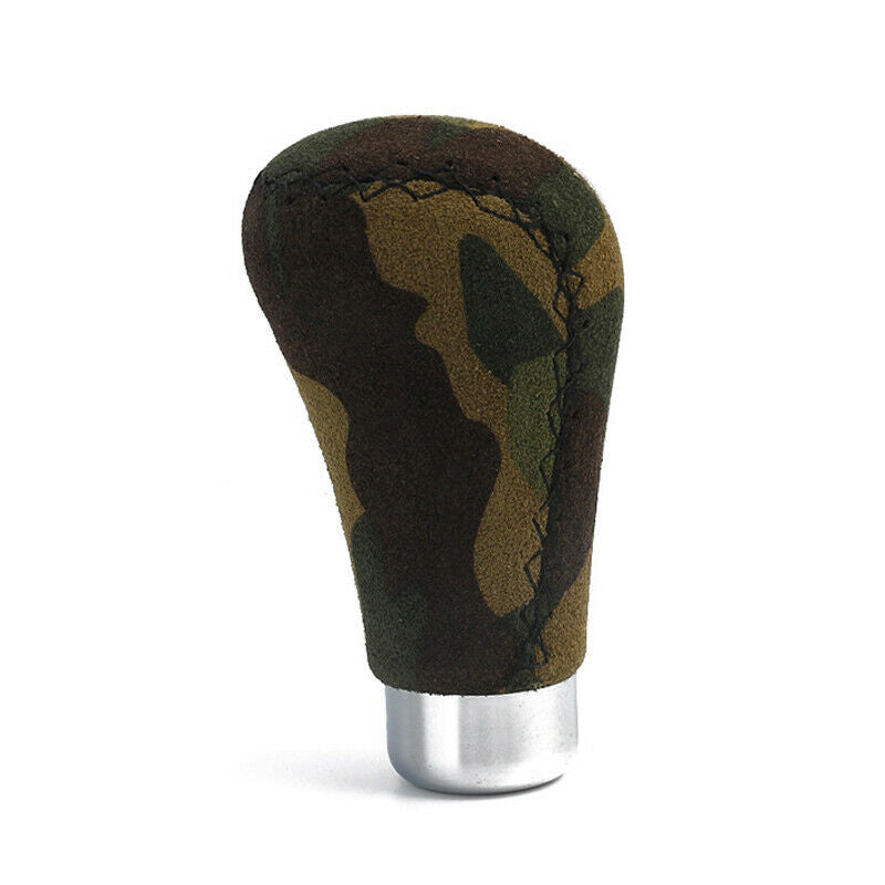 Army Camouflage Auto Car Shifter Gear Stick Knob Head Manual Automatic Leather