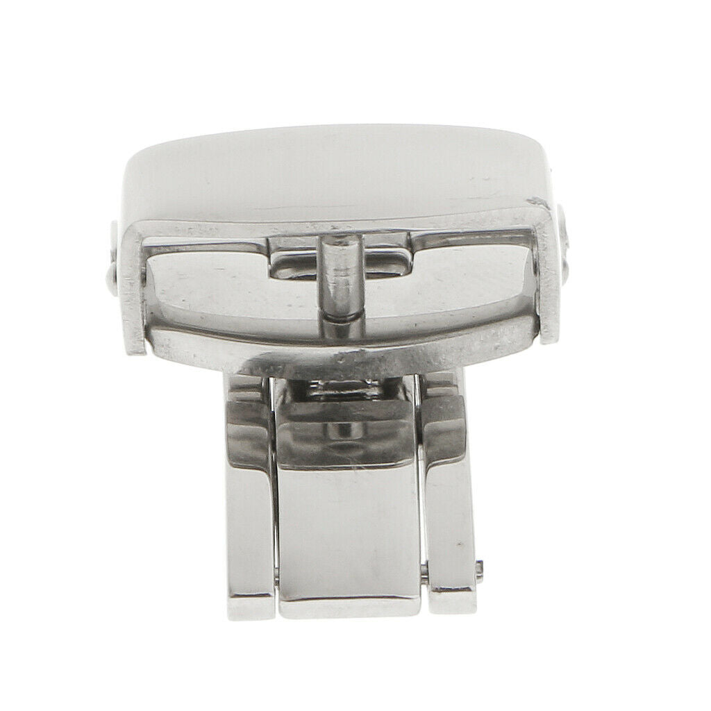 Stainless Steel Butterfly Clasp Watch Buckle Push Belt Strap Clasp 16 mm