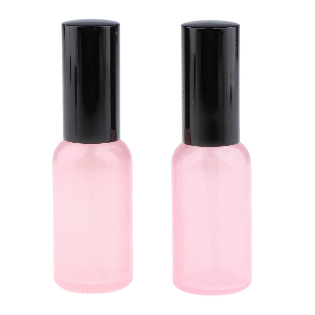 4pcs Empty Glass Pump Spray Bottle for Perfum Toner Amber Cosmetic Atomizer