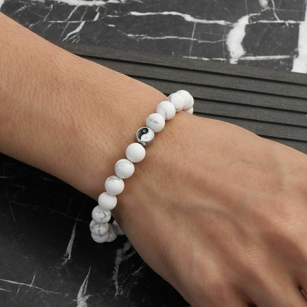 Accessories Jewelry Bracelet Braided Hand Rope Yin Yang Charm Pendant Wristband