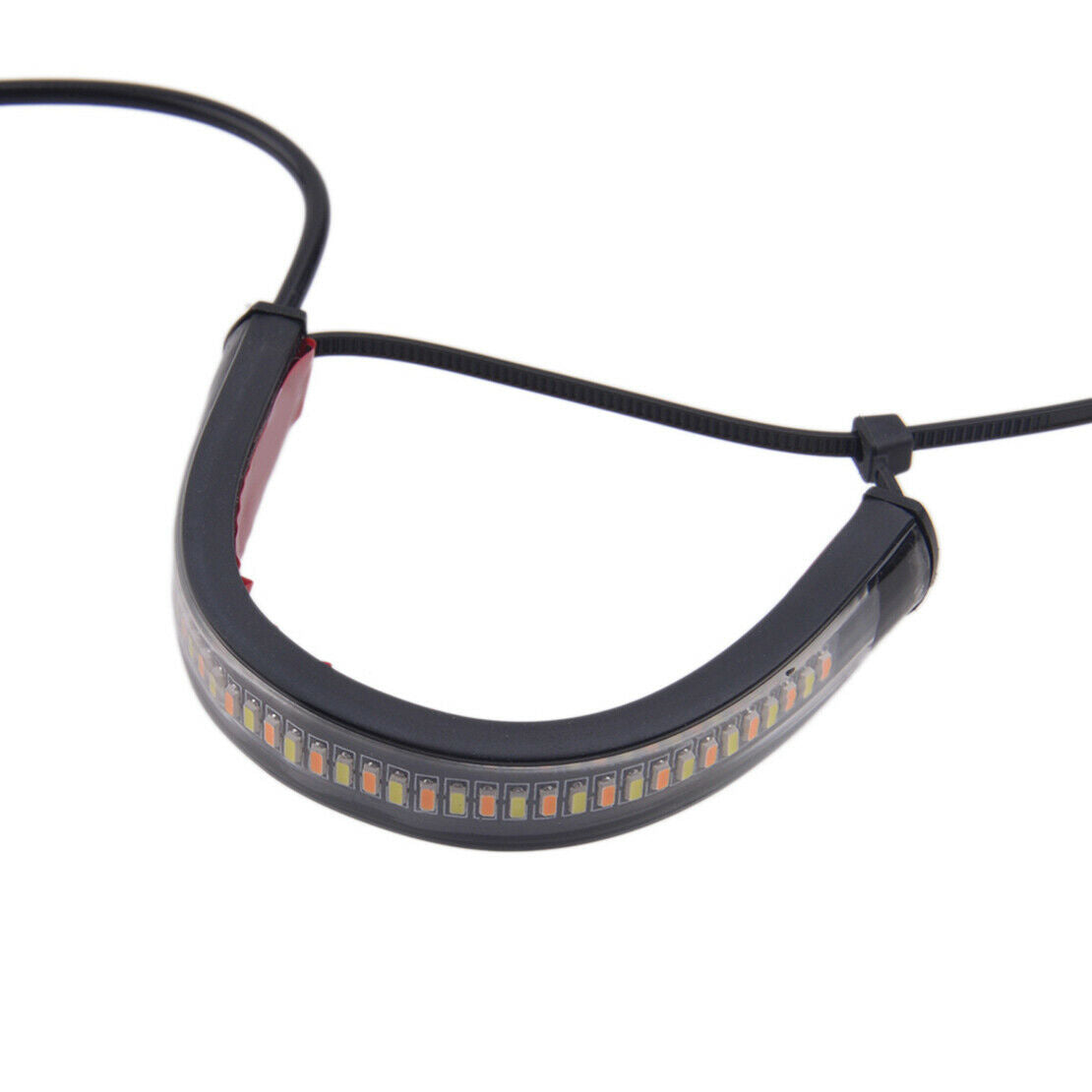 2x Switchback W/A SMD LED Fork Turn Signal Daytime Light Strip DRL fr Motorcycle