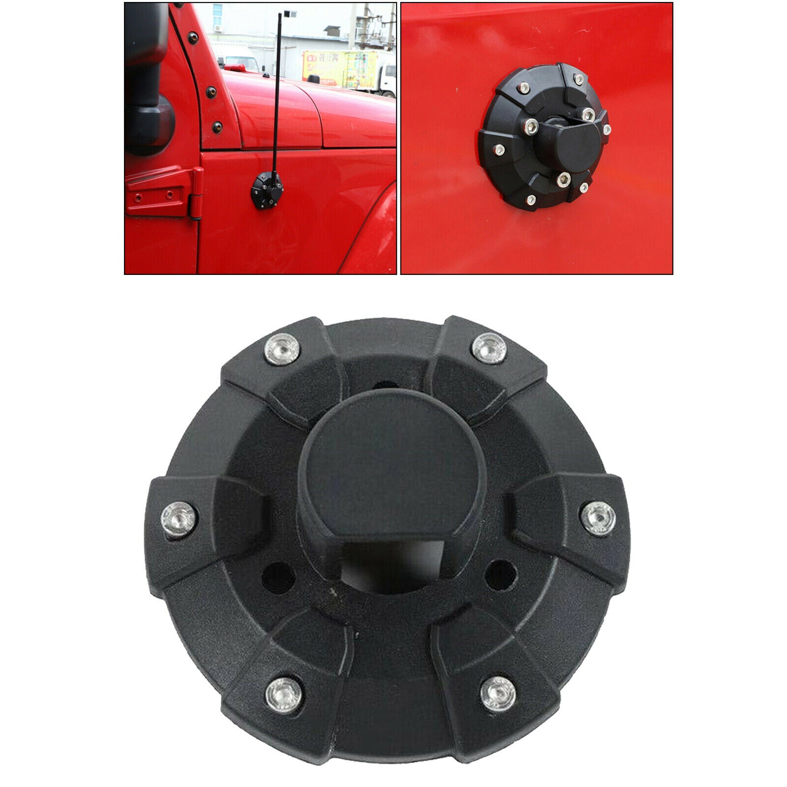 Antenna Base Cover For Wrangler TJ JK JL JT 1997-2020 Replacement Part