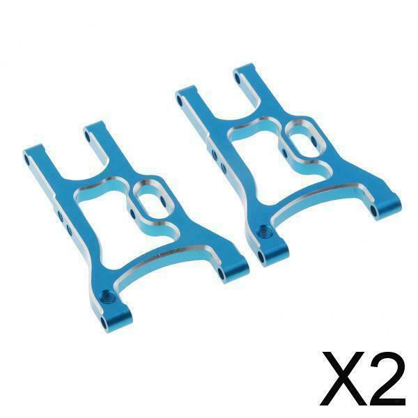 2X 2pcs Aluminum Alloy Front Lower Suspension Arms for HSP 94123 RC Drift Car