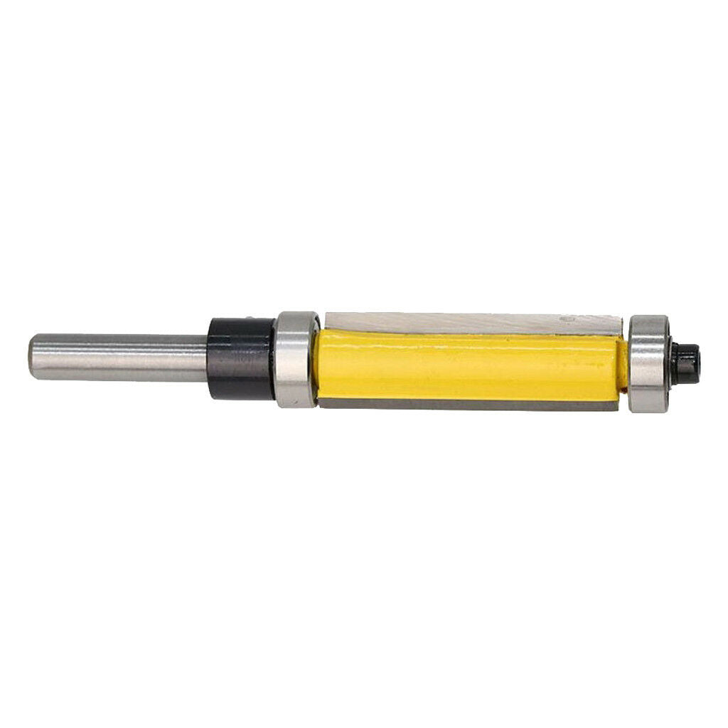 1/4" Shank Bearing Flush Trim Pattern Router Bit Milling Cutter 38mm Yellow