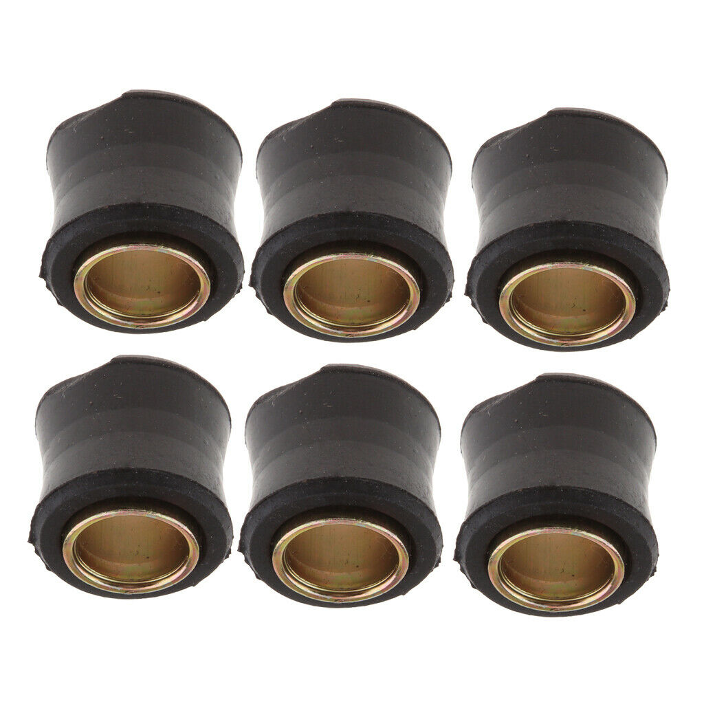 6x Rubber Motor Shock Absorber Rear Bush for Padel Motorbike Replacing Parts