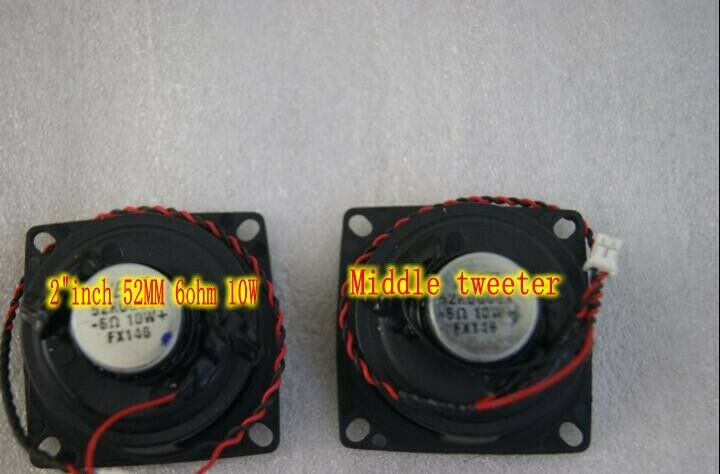 2ps 2"inch 52MM Neodymium Middle Tweeter 6Ω 10W Speaker Loudspeaker Audio Part