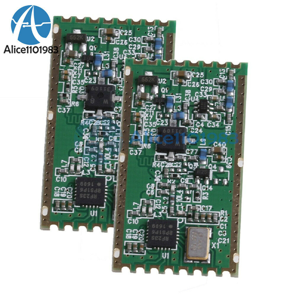 2PCS RFM23BP 433Mhz HopeRF +30dBm 1W High Power RF Wireless Transceiver Module