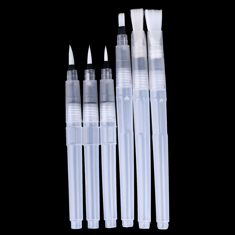 6pcs Refillable Paint Brush Color Pen For Painting Calligraph Drawing Art Sup Qx