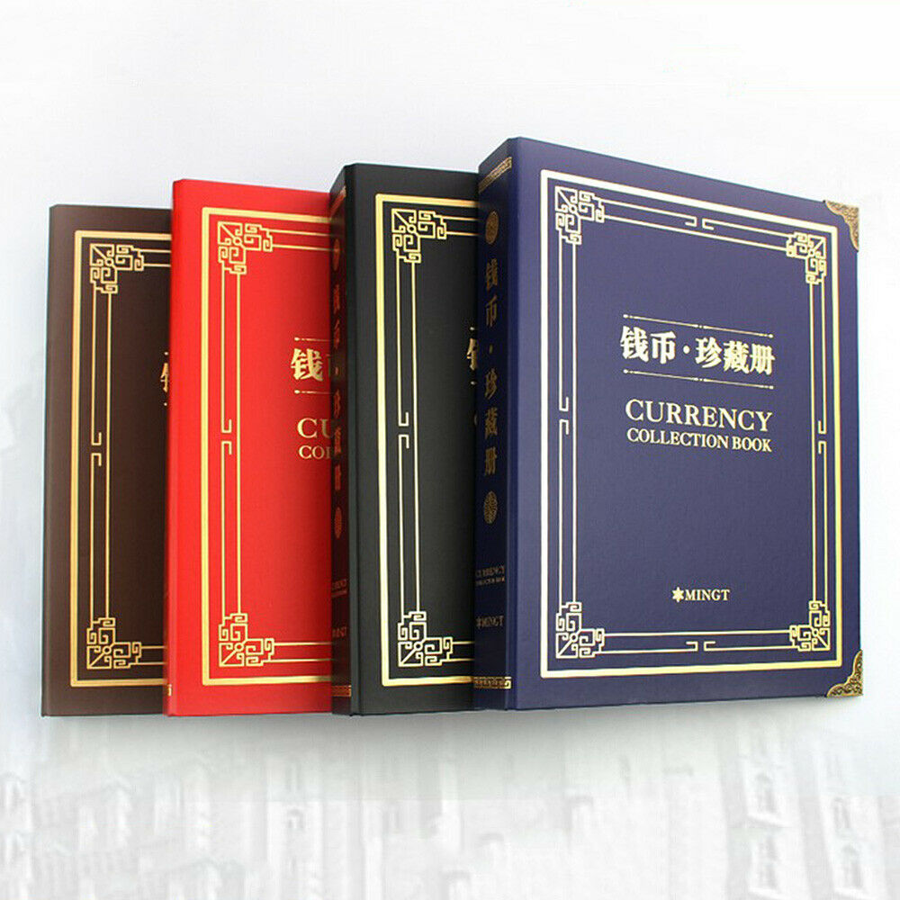 300 Sheets Currency Page Money Banknote Album Folders Loose-leaf Storage Collect