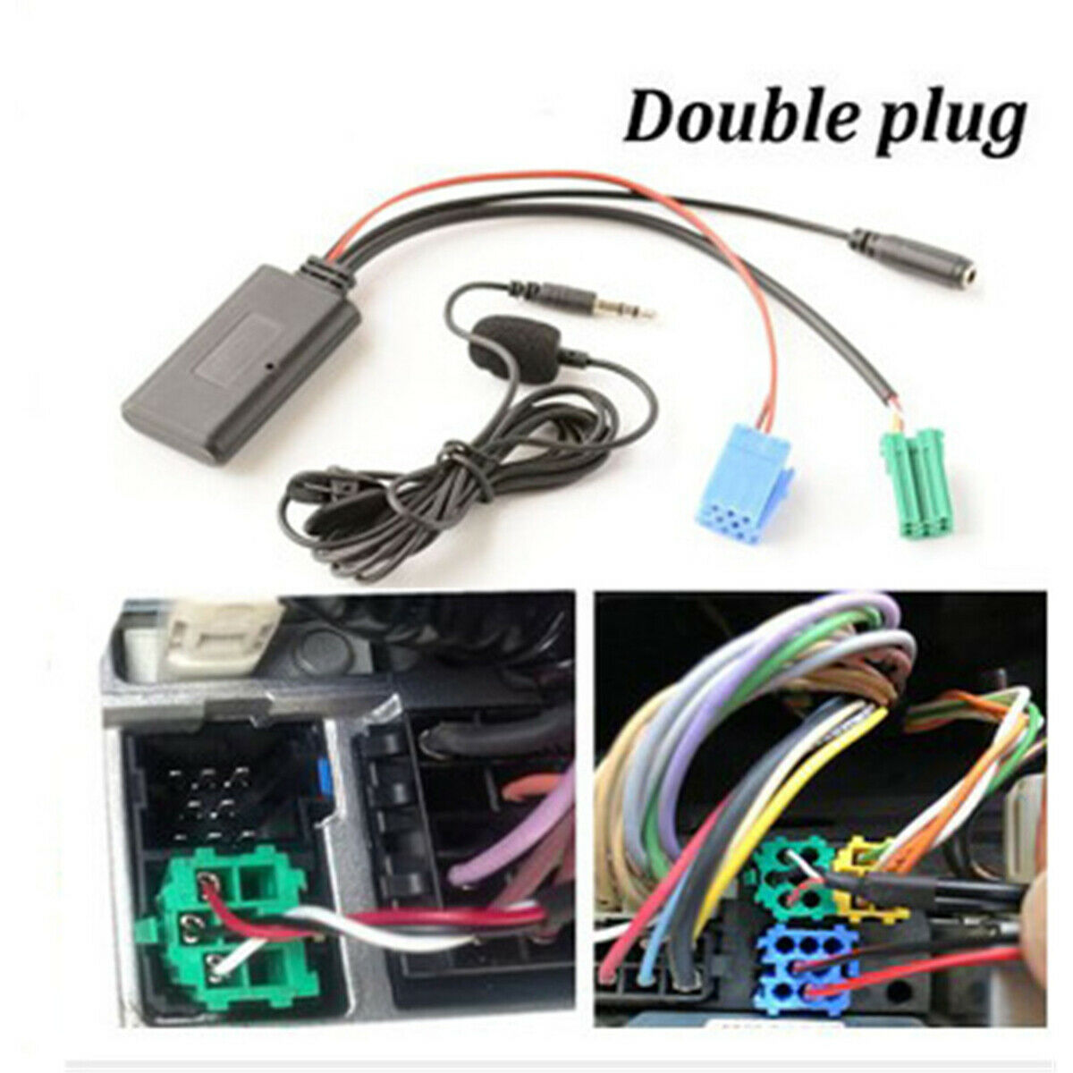 Bluetooth 5.0 Car Microphone Hands-Free MINI ISO Plug Adapter For Renault 05-11