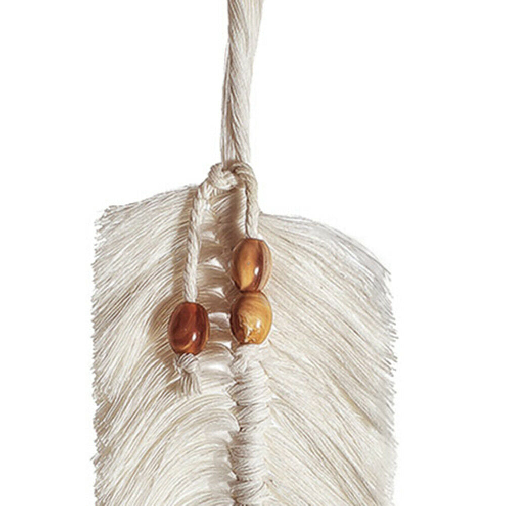 Macrame Tapestry Cotton Rope Leaf Home Decor Handmade Woven Wall Hanging Decor