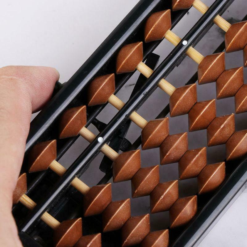 Portable Chinese 23 Digits Column Abacus Arithmetic Soroban Calculating Counting