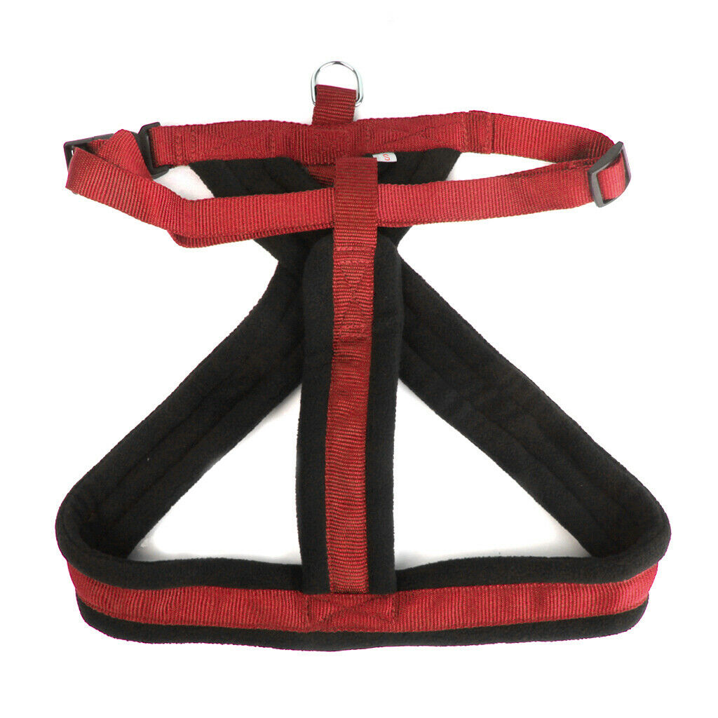 Dog Adjustable Chest Strap Belt Harness Pet Walking Collar Strap Red S