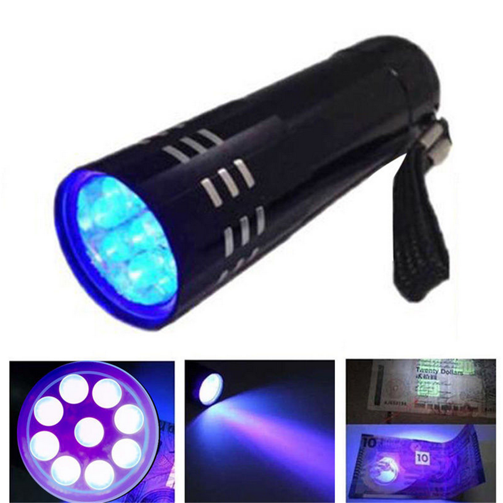395/365 nM Ultra Violet LED Flashlight Blacklight Torch Light Inspection Lamp ~~