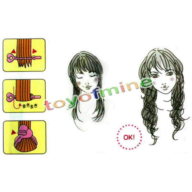 6 PCS Magic Sponge Hair Soft Curler Roller Strip Heatless Tools