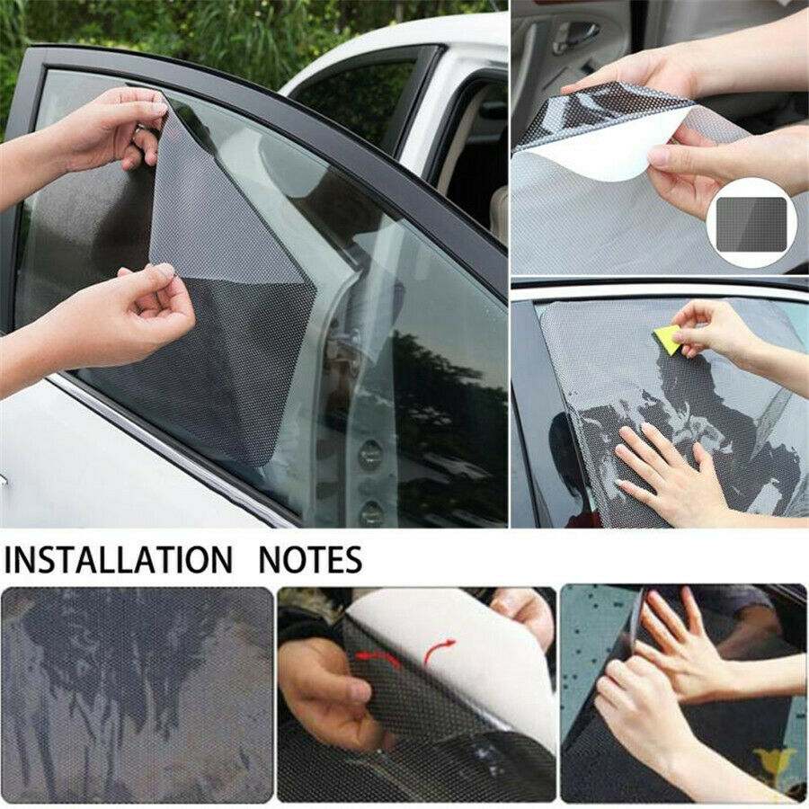 4X 63Ã—42cm Car Window Sun Shade Cover Washable Reusable for Automotive Truck SUV