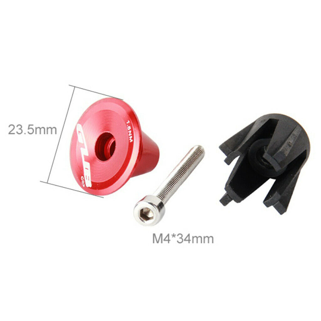 2 Pieces Bike Handlebar End Stoppers Bicycle Grip Firm Handlebar Caps Red