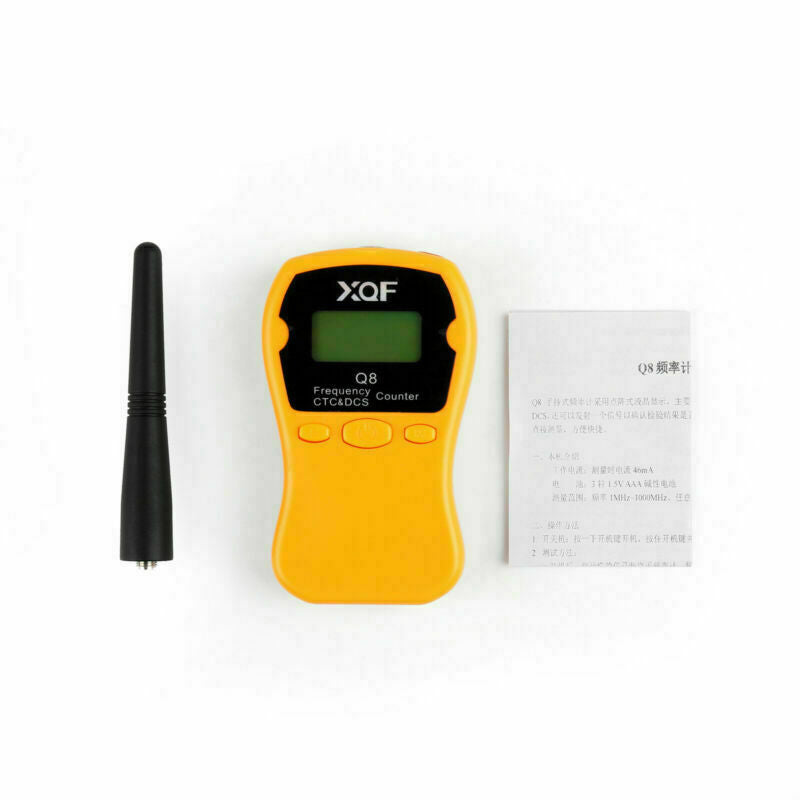 1xQ8 LCD Display Portable 1MHz-1000MHz Frequency Counter CTCSS Frequency Org CA