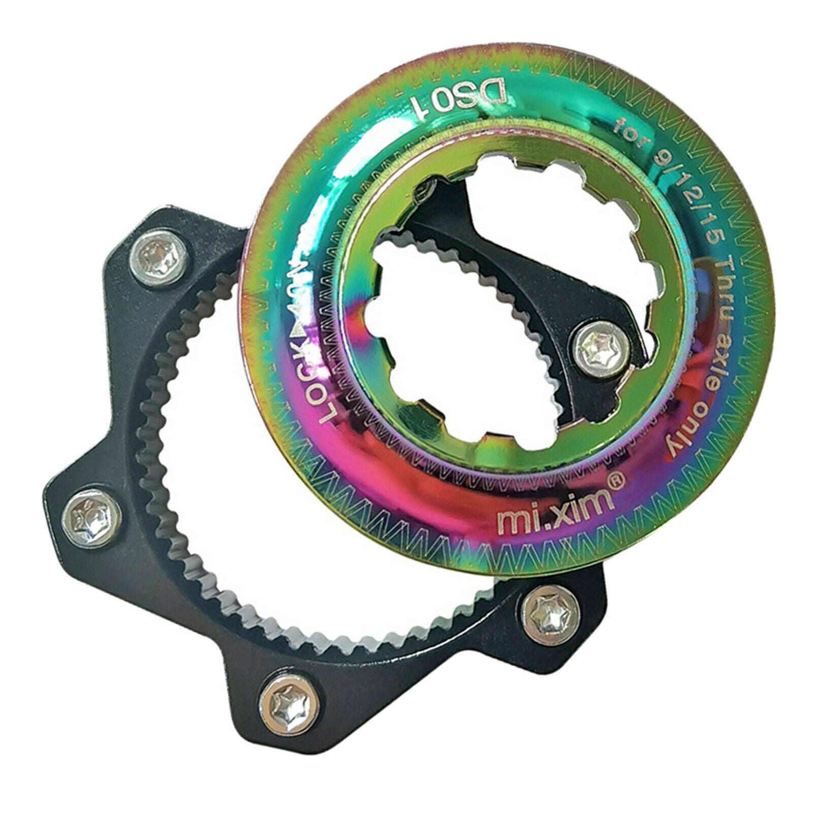 Bike Center Lock Adapter Ultralight to 6-Bolt Rotor 6 Bolts Flange Gasket