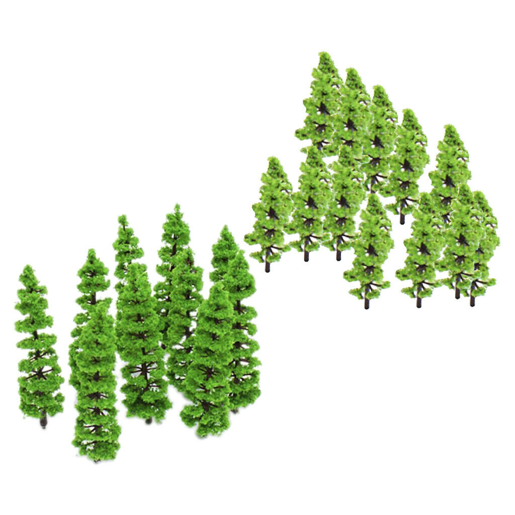 110x Green Mini Fir Trees Trains Micro Landscape SCENERY Layout HO N Z Gauge