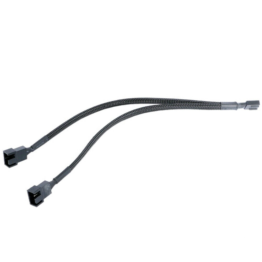 For CPU PC Case Fan 26 cm 3/4Pins PWM To Dual PWM Power Y Splitter Adapter Cable