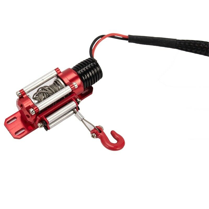 1X(RC Car Metal Steel Wired Automatic Simulated Winch for 1/10 RC Cler Car A3L8)