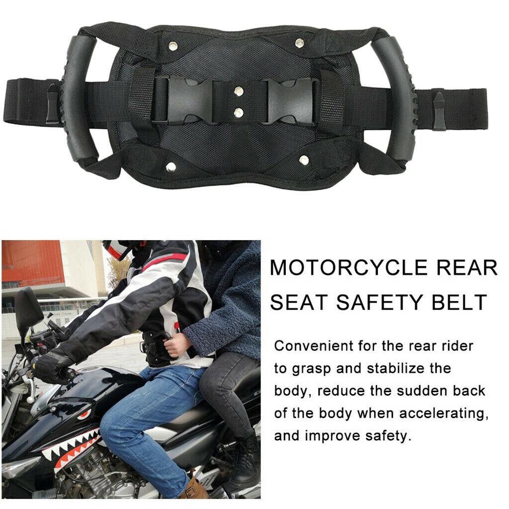 Universal Motorcycle Safety Belt ATV Rear Seat Passenger Handle Armrest