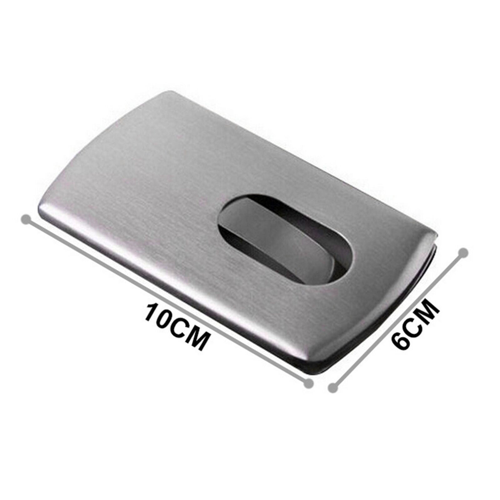 1 PC Wallet Business Stainless Steel Name Credit ID Card Holder Pocket Case