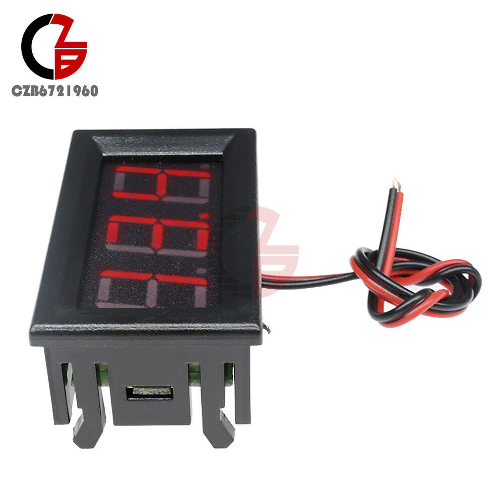 0.56" Volt Meter Voltmeter LED Panel DC 4.5-30V 3 Digital Displays Voltage Red