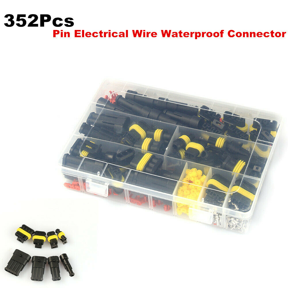 352x Pin Car Truck Electrical Wire Waterproof Connector Plug Terminal Fuse Shell