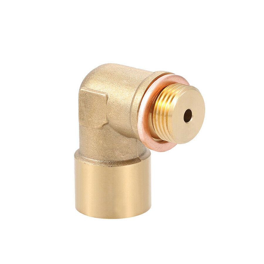 02 Bung Extension M18X1.5 O2 Oxygen Sensor Angled Extender Spacer 90Â°  Brass