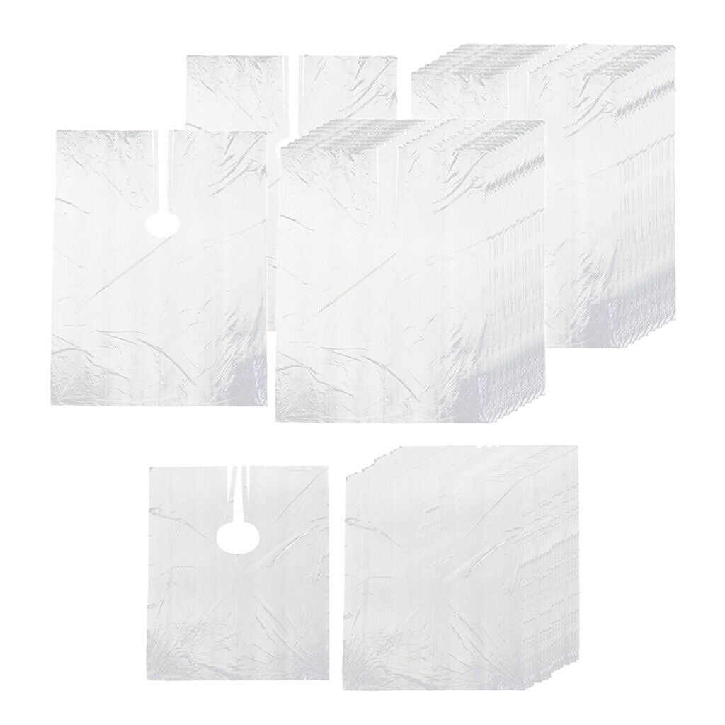 200 Waterproof Disposable Hair Cutting Capes Salon Unisex Barber Gown Dyeing