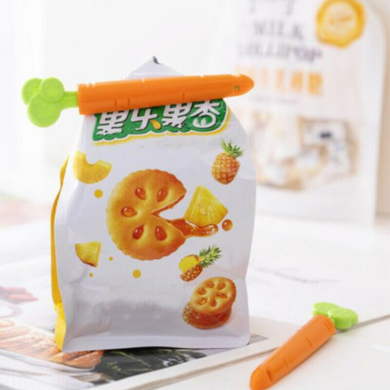 5PCS Food Sealing Clip with box Fridge Magnet Kitchen Storage Snack Seal .l8