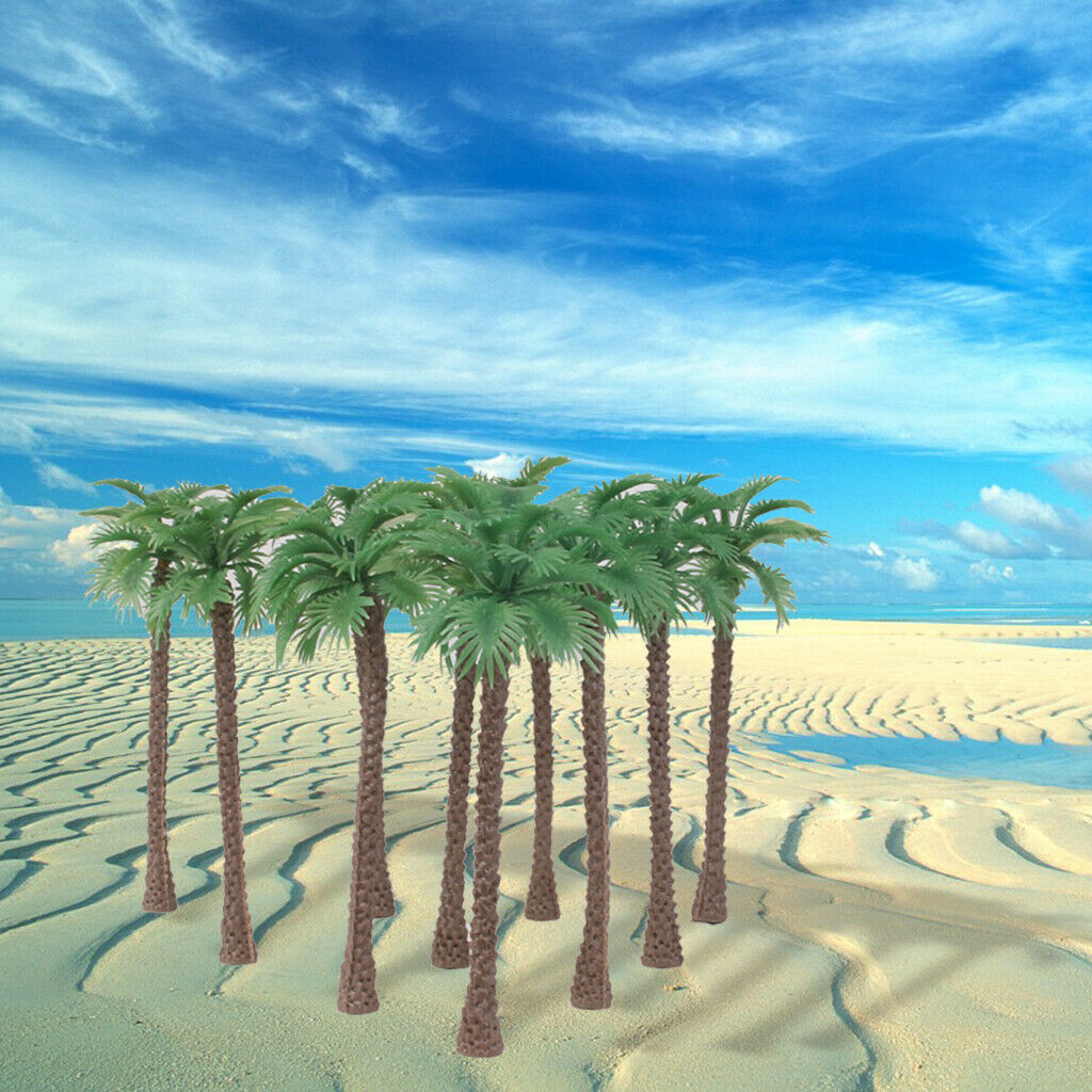 Set / 20pcs 1/65 And 1/100 Scale Coconut Palm Models